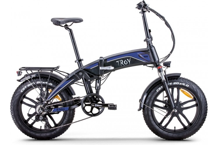 Troy All Road Elektrische Vouwfiets D7 20 inch Blauw