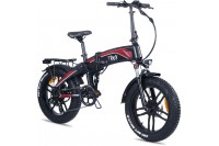 Troy All Road Elektrische Vouwfiets D7 20 inch Zwart Rood