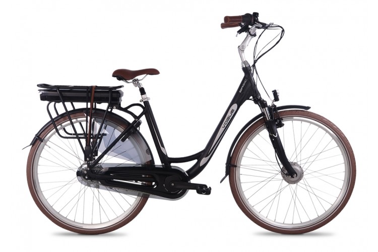 Vogue Basic Elektrische Fiets N7 28 inch Zwart-Bruin