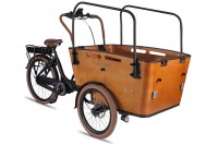 Vogue Carry 3 Elektrische Bakfiets N7 Zwart Bruin