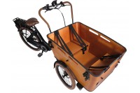 Vogue Carry 3 Elektrische Bakfiets N7 Zwart Bruin