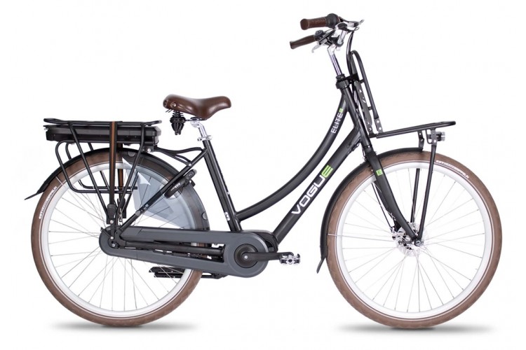 Vogue Elite M200 Elektrische Fiets N7 Mat-Zwart 