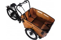 Vogue Superior 3 Elektrische Bakfiets 7 Speed Zwart Bruin