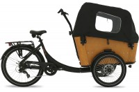 Vogue Superior 3 Elektrische Bakfiets 7 Speed Zwart Bruin