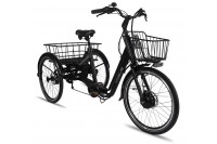Vogue Tri-Velo 7D elektrische driewieler Mat Zwart