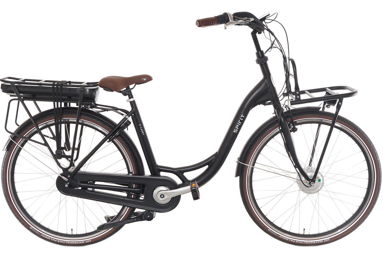 Bevatten Modieus diepte Spirit E-Carry N7 Elektrische Moederfiets Mat-Zwart | 1299,- Euro |  City-Bikes.nl