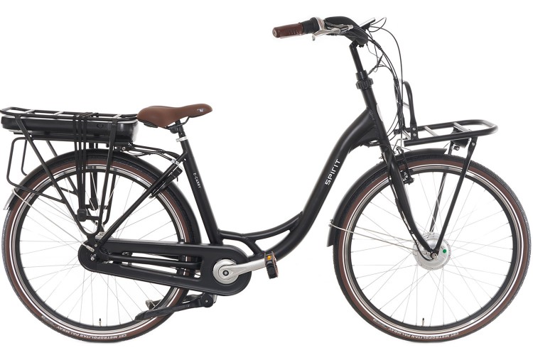 Spirit E-Carry N7 Elektrische Moederfiets Mat-Zwart