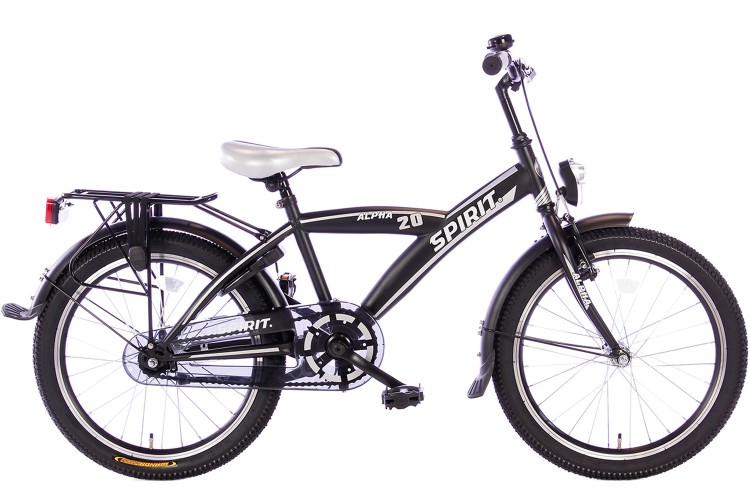 Spirit Alpha Zwart Jongensfiets 20 Inch