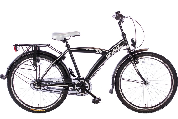 Spirit Alpha N3 Jongensfiets Zwart 24 Inch