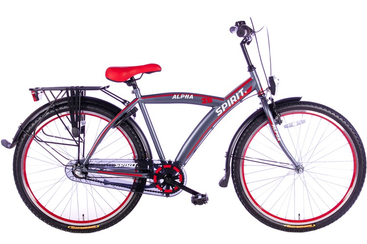 Spirit Alpha N3 Jongensfiets Rood 26 Inch