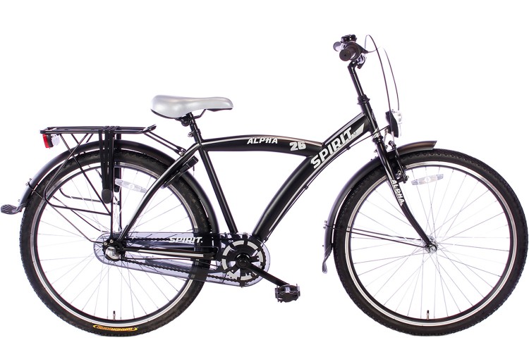 Spirit Alpha N3 Jongensfiets Zwart 26 Inch