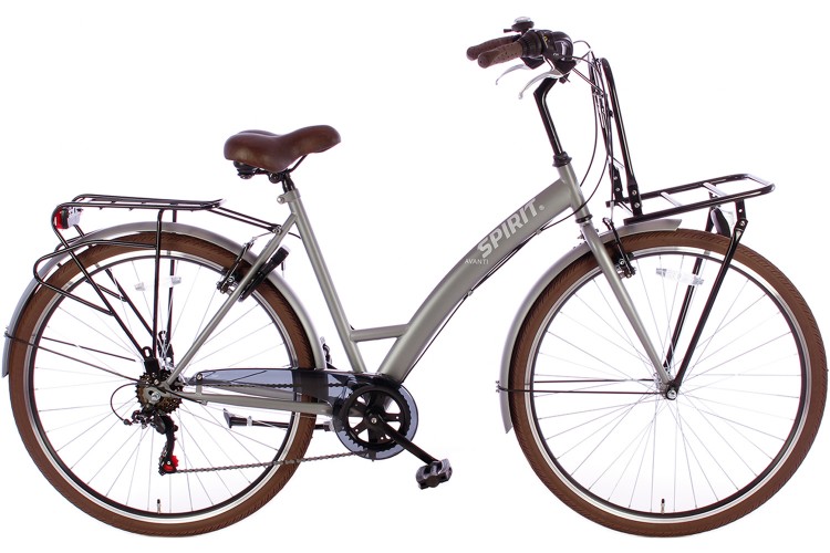 Spirit Damesfiets Avanti Plus 6-Speed Mat-Grijs