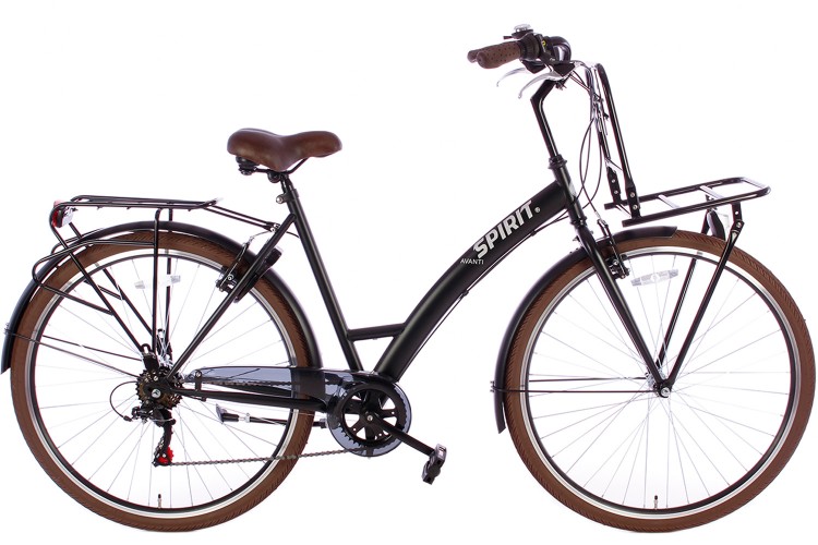 Spirit Damesfiets Avanti Plus 6-Speed Mat-Zwart