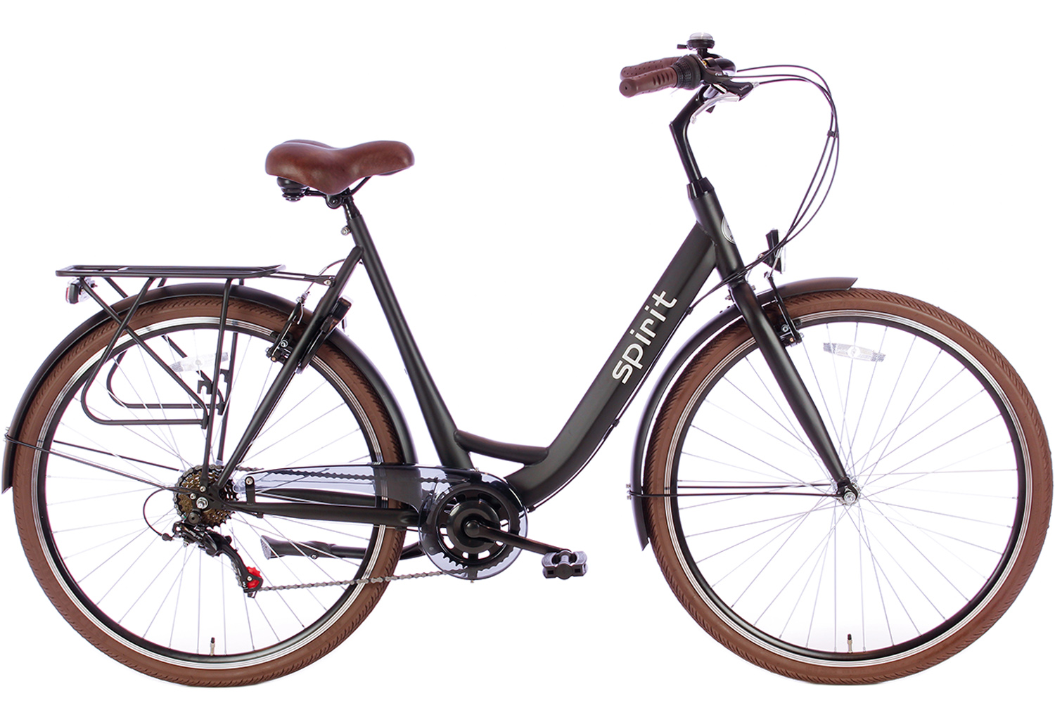 knop Minder Giftig Spirit Bright Damesfiets 6-Speed Mat-zwart - Damesfiets | City-Bikes.nl