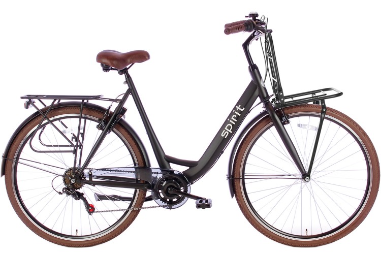 Spirit Bright Plus Damesfiets 6-Speed Mat-zwart