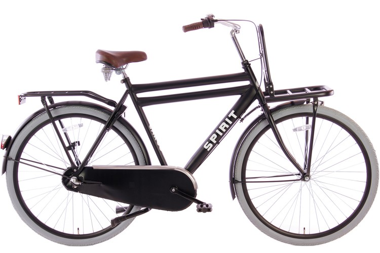 Spirit Cargo N3 Heren Transportfiets Mat-Zwart