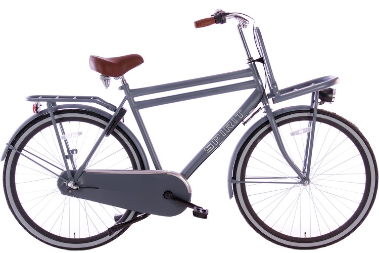 Spirit Cargo N3 Heren Transportfiets Mat-Grijs