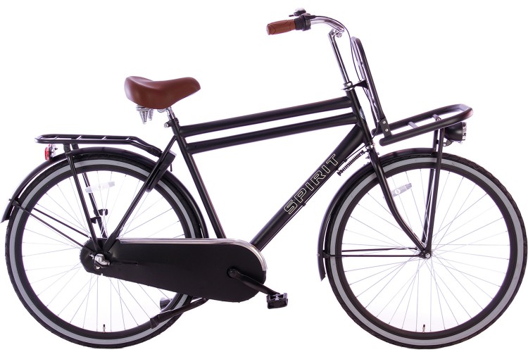Spirit Cargo N3 Heren Transportfiets Mat-Zwart