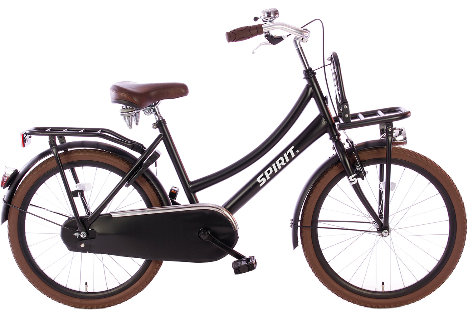 tong rand scheuren Spirit Cargo Mat-Zwart Meisjesfiets 22 inch - Meisjesfiets | City-Bikes.nl