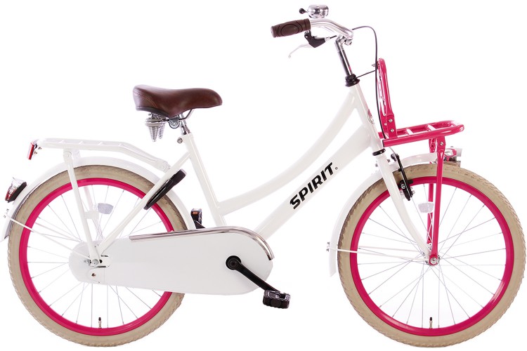 Spirit Cargo Wit-Roze Meisjesfiets 22 inch
