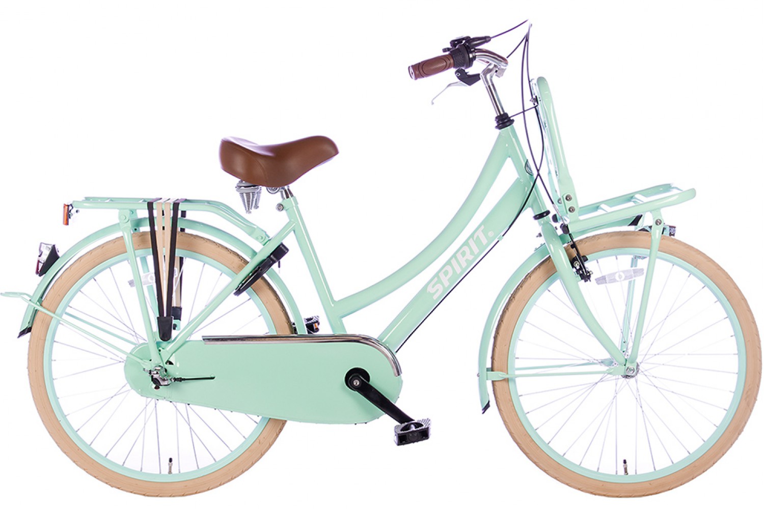 apotheek plank dek Spirit Cargo N3 Groen 24 inch 2017 - Meisjesfiets | City-Bikes.nl