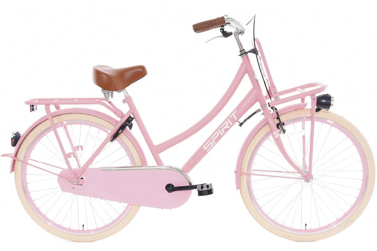 Spirit Cargo Meisjesfiets Zalm-Roze 26 inch