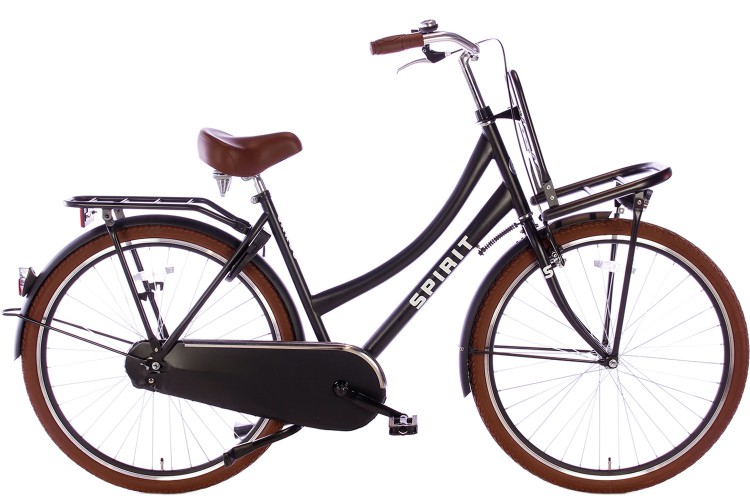Spirit Cargo Transportfiets 28 inch Mat-zwart