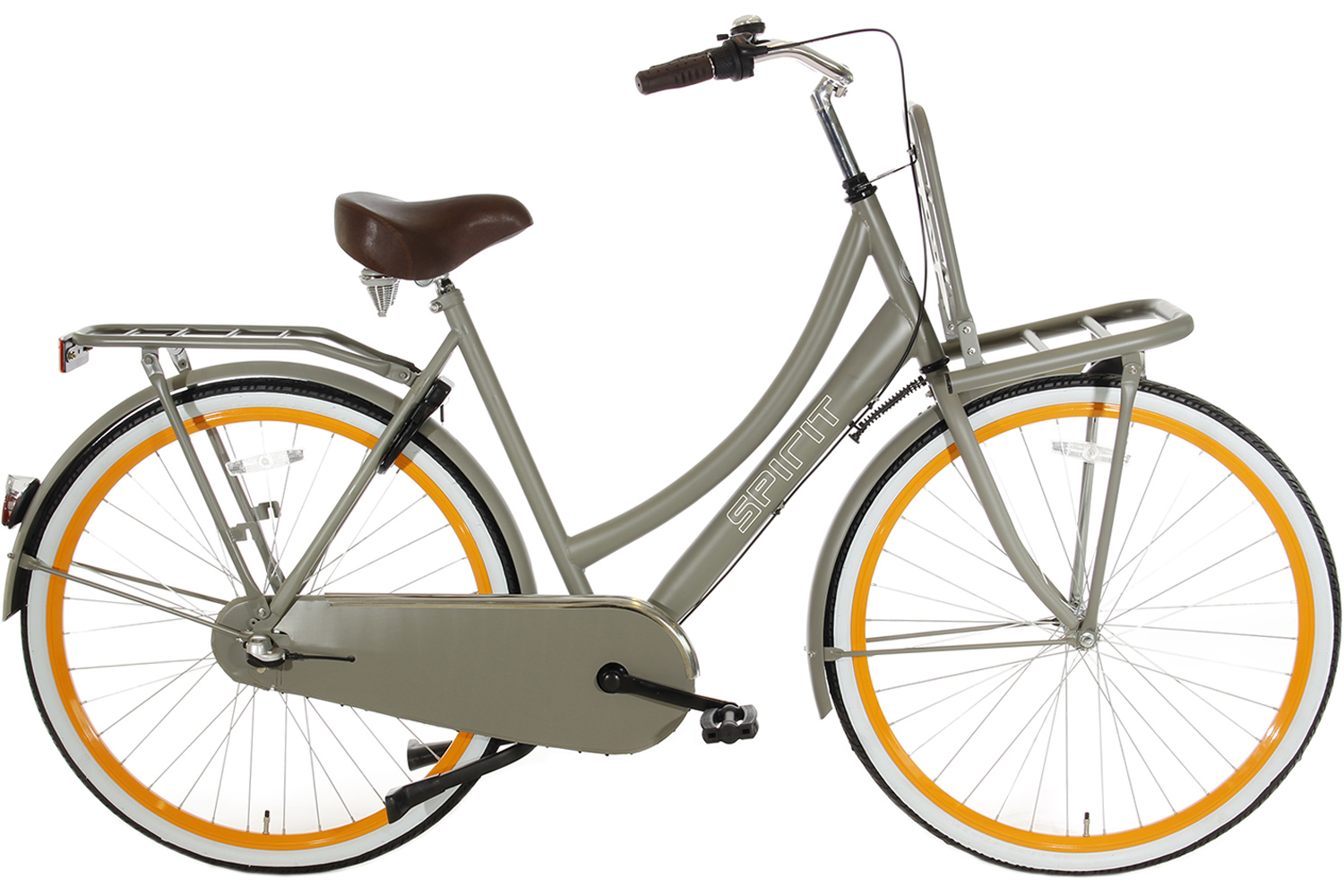 Spirit N3 Taupe Transportfiets 28 inch 285,- | City-Bikes.nl