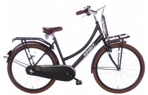 Spirit Cargo N3 Meisjesfiets Mat-zwart 26 inch