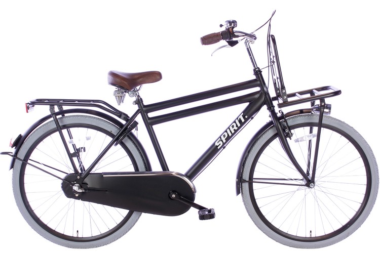Spirit Cargo N3 Jongensfiets Mat-Zwart 26 inch