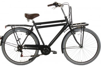 Spirit Transporter 6-Speed Herenfiets Mat-Zwart