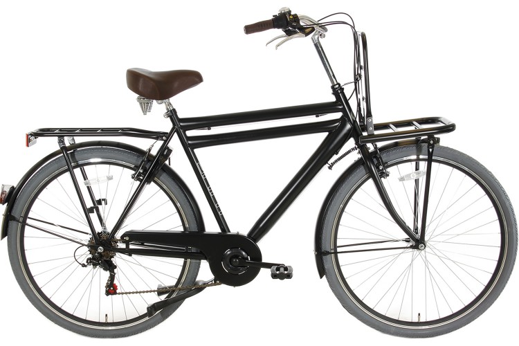 Spirit Transporter 6-Speed Herenfiets Mat-Zwart