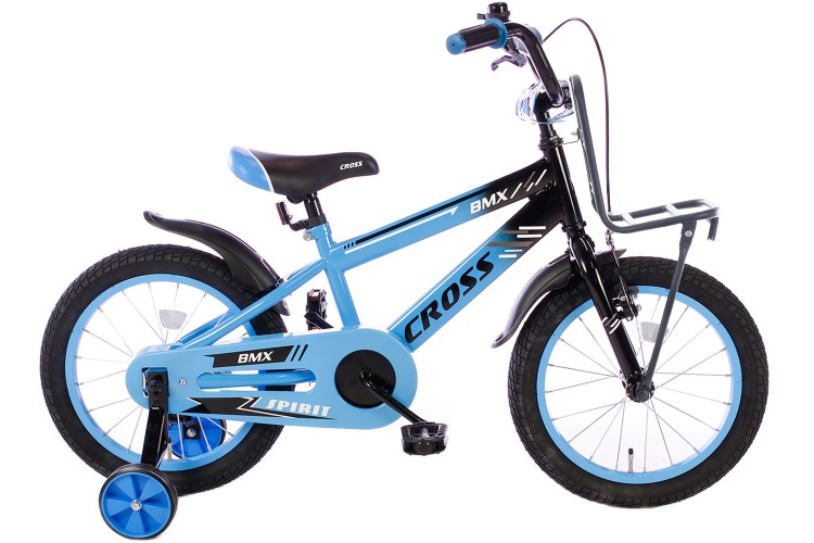 Spirit BMX Cross Plus Jongensfiets blauw 16 Inch 