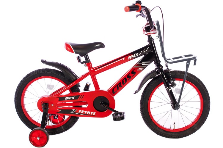 Spirit BMX Cross Plus Jongensfiets rood 16 Inch