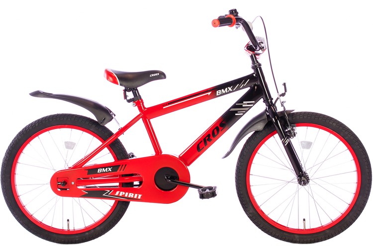 Spirit BMX Cross Jongensfiets Rood 22 Inch