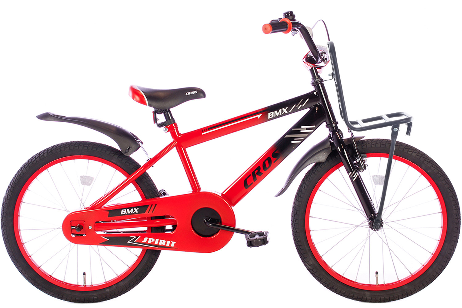 leeuwerik stad worstelen Spirit BMX Cross Plus Jongensfiets rood 20 Inch | City-Bikes.nl