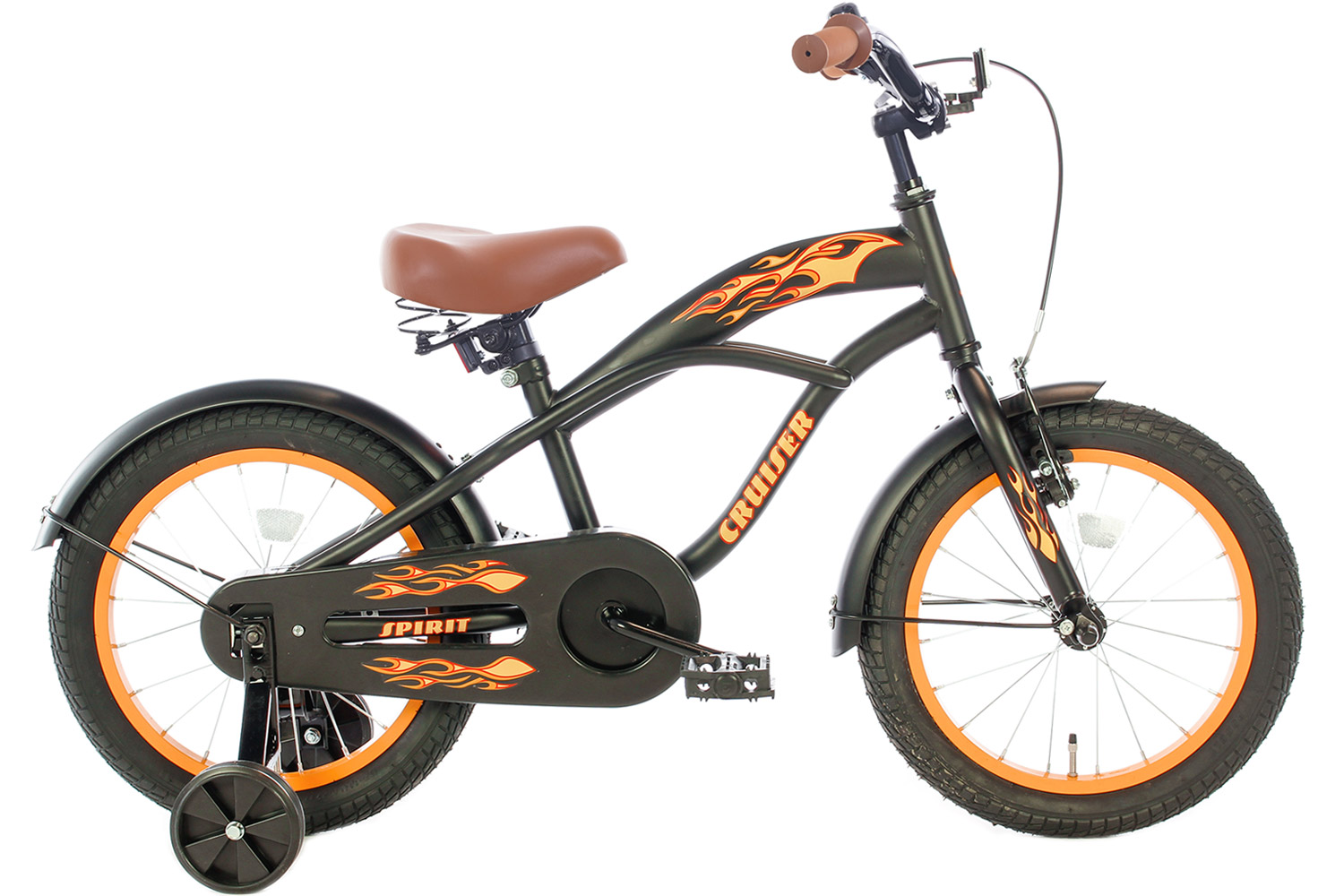 Interactie De Alpen elf Spirit Cruiser Oranje 16 Inch - Jongensfiets | City-Bikes.nl