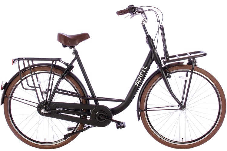 Spirit Daily N3 Moederfiets Mat-zwart