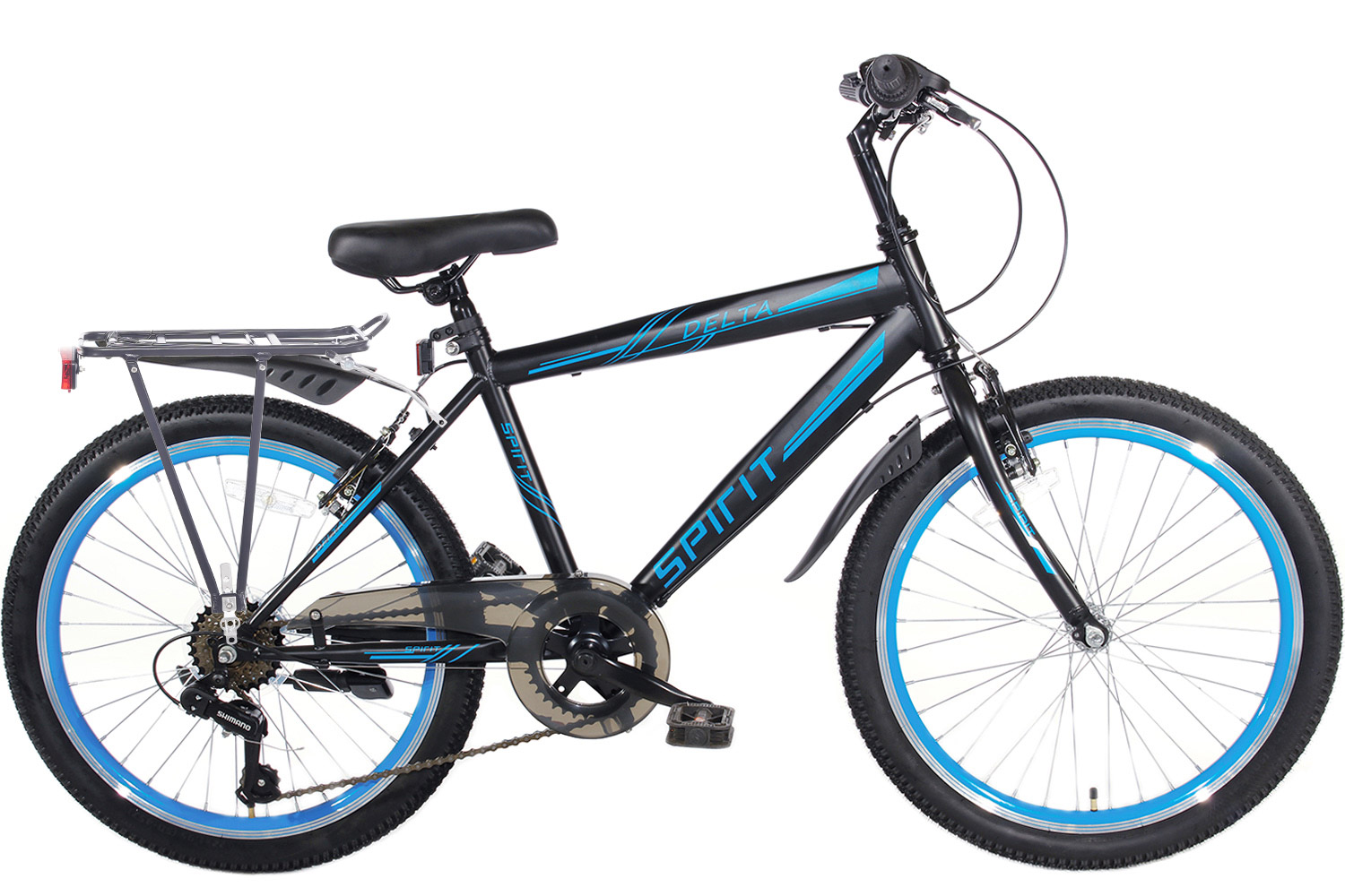 Spirit Delta 6 Speed Plus Jongensfiets Blauw 22 Inch City Bikes