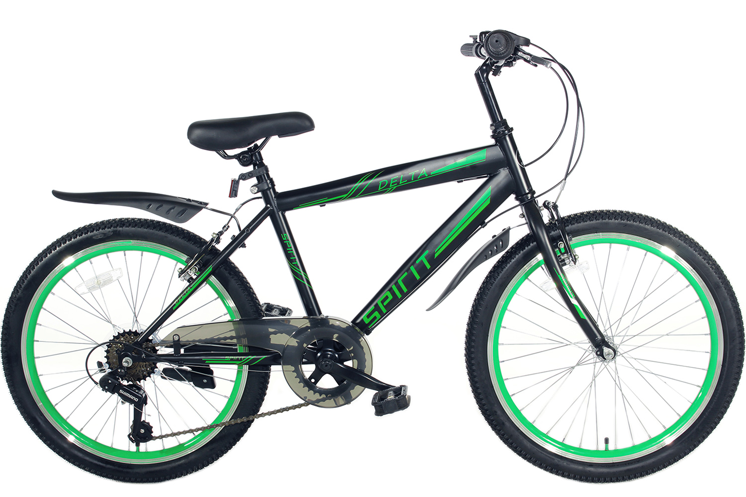 acre als je kunt verdieping Spirit Delta 6-Speed Jongensfiets Groen 22 Inch - City-Bikes.nl