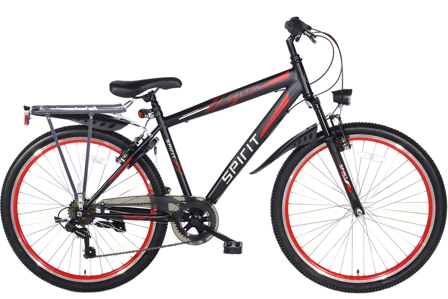 Peru Welvarend Altijd Spirit Delta 6-Speed Plus Jongensfiets Rood 24 Inch - City-Bikes.nl