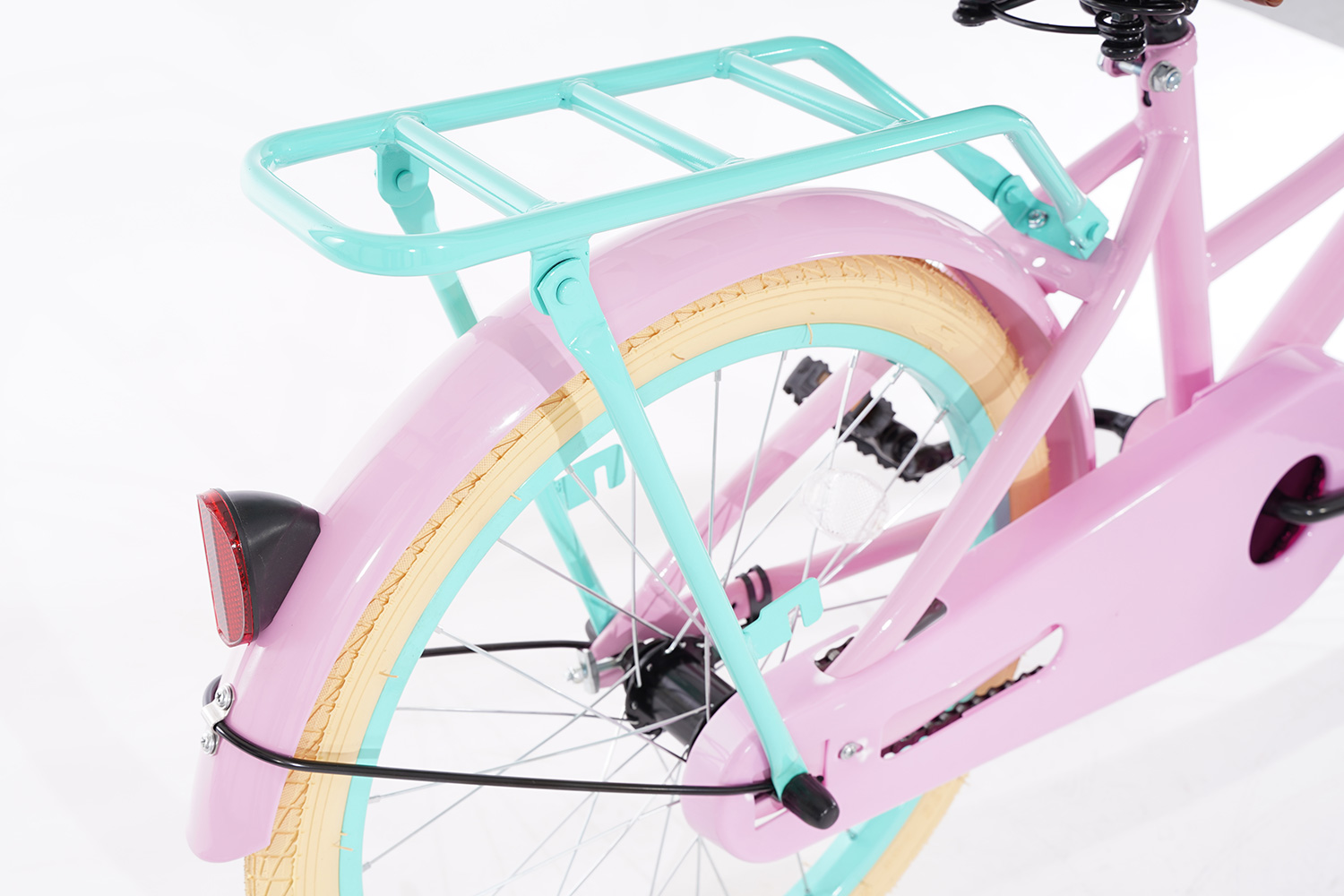 Articulatie bevestigen Schaduw Spirit Diva Meisjesfiets Roze-groen 22 Inch | City-Bikes.nl