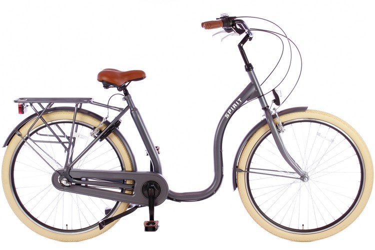 Spirit Easy N3 Mat-grijs Lage instap fiets