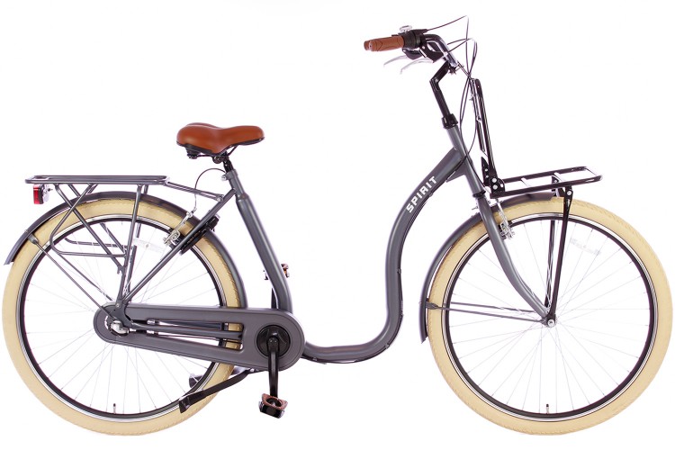 Spirit Easy N3 Plus Mat-grijs Lage instap fiets