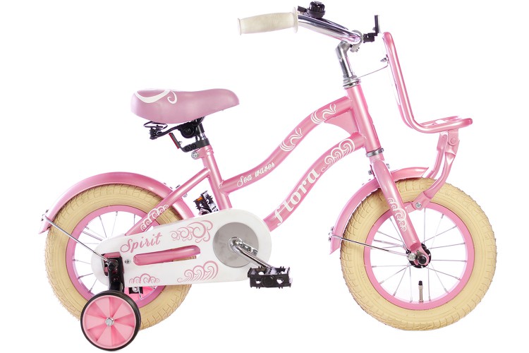 Spirit Flora Meisjesfiets Roze 12 inch