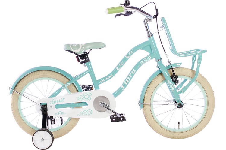 Spirit Flora Meisjesfiets Groen 16 inch