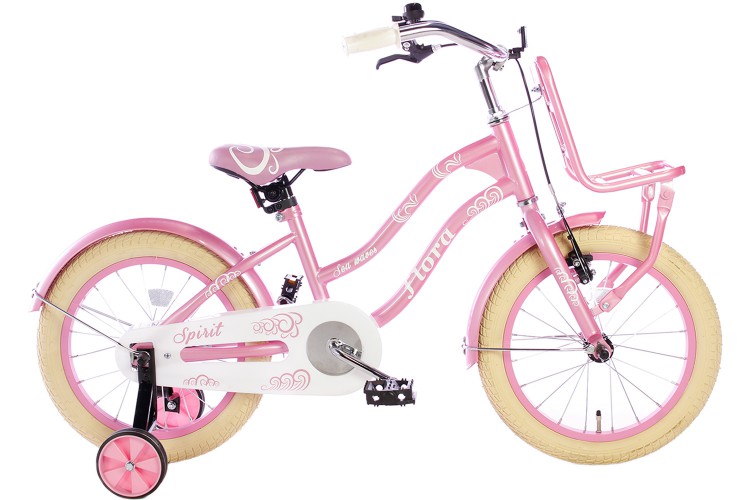 Spirit Flora Meisjesfiets Roze 16 inch