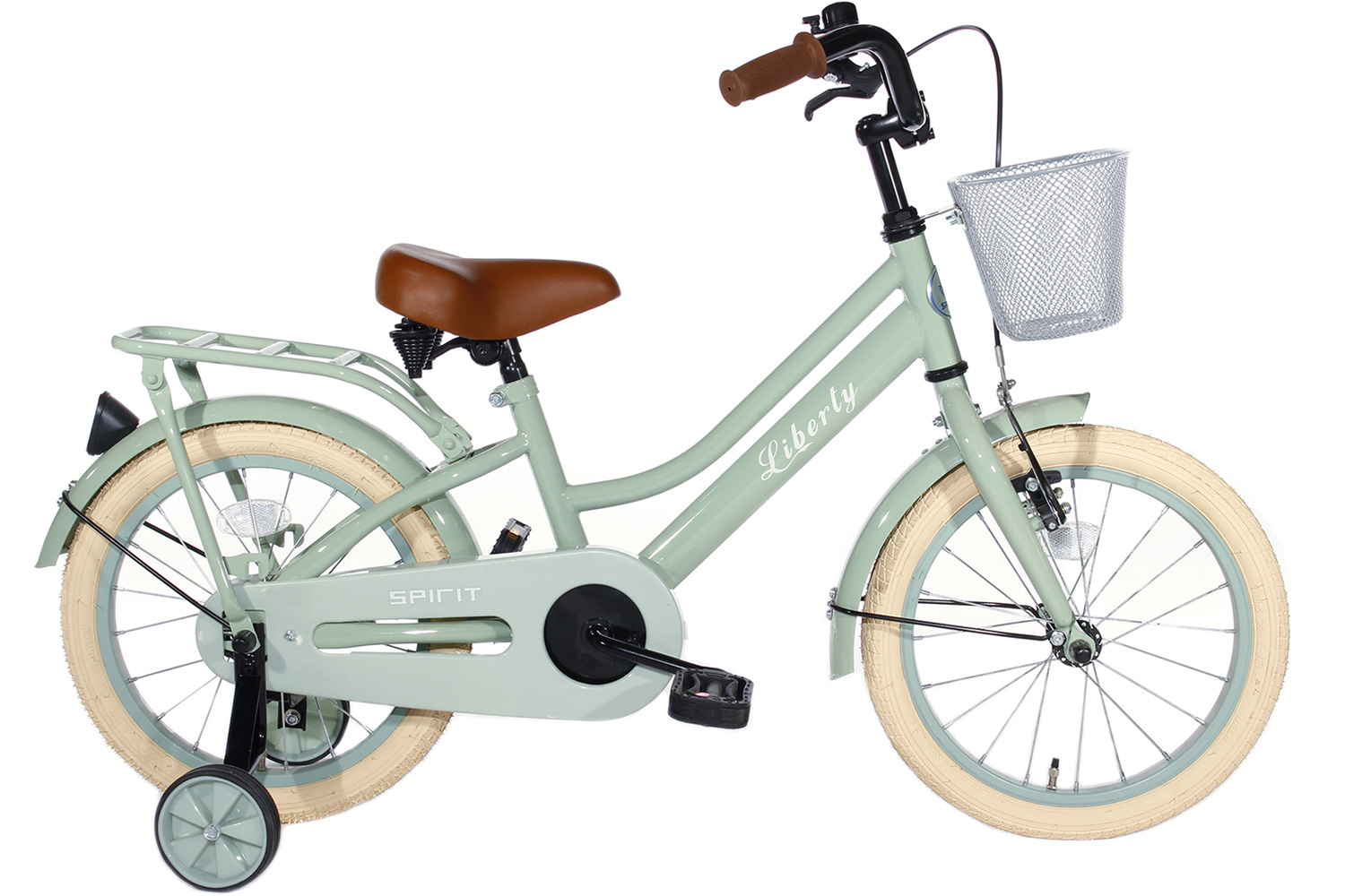 verzekering bellen zout Spirit Liberty Meisjesfiets Groen 16 Inch + Mand | City-Bikes.nl