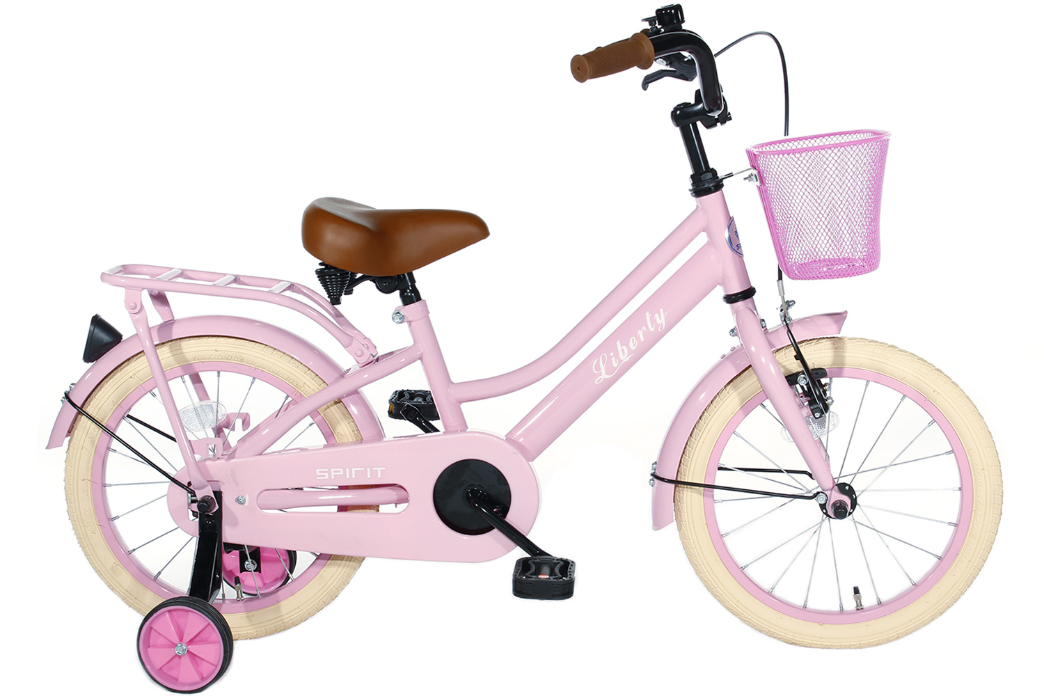 verlamming vod Assimileren Spirit Liberty Meisjesfiets Roze 12 Inch + Mand| City-Bikes.nl