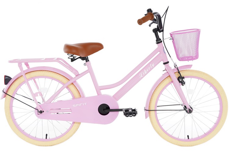 Spirit Liberty Meisjesfiets Roze 22 Inch + Mand